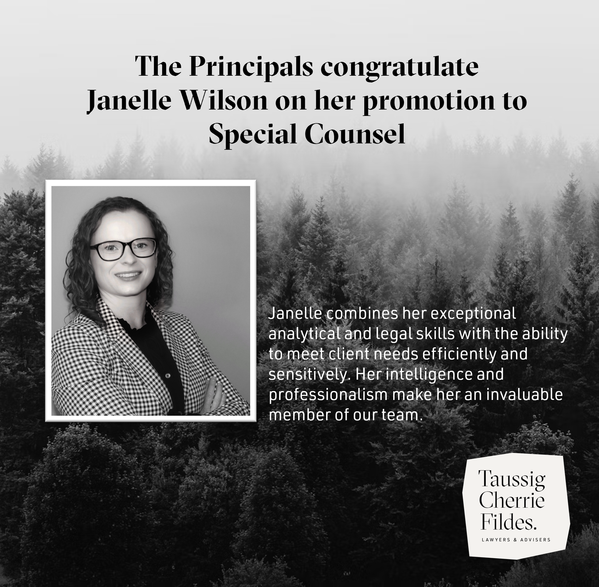 Janelle Wilson - Special Counsel